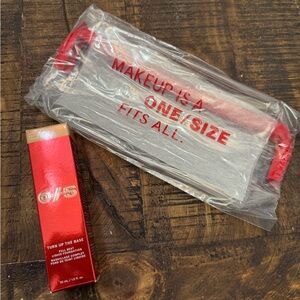 One/Size Makeup Bag and Turn Up The Base Foundation